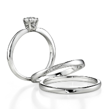 アンジェリック　フォセッテ　ブライダル:【お手頃なのに本格品質】横から小さいダイヤモンドが見える大人可愛い婚約指輪！