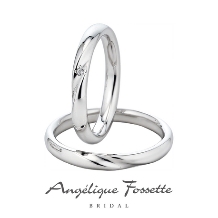 アンジェリック　フォセッテ　ブライダル:【ペア税込18万円】Pt950ハード使用、幅2.8ミリのシンプルな結婚指輪。