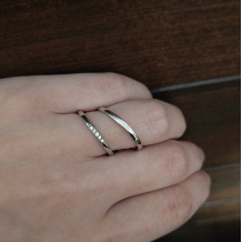 アンジェリック　フォセッテ　ブライダル:気になったら右下のクリップを押してね♪シンプルで大人っぽい結婚指輪！
