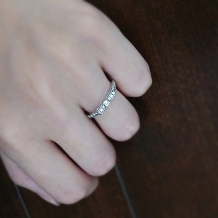 アンジェリック　フォセッテ　ブライダル:【税込9万円】プラチナ950ハード使用、ダイヤモンドのリボンが大人可愛い指輪♪