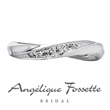 アンジェリック　フォセッテ　ブライダル:【愛する】という意味を持つデザイン。程良い存在感のあるスタイリッシュなマリッジ♪