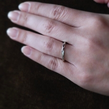 アンジェリック　フォセッテ　ブライダル:【ペア11万円】プラチナ950ハード使用のシンプル結婚指輪！