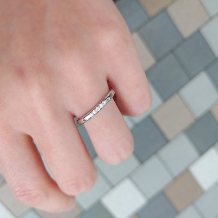 アンジェリック　フォセッテ　ブライダル:気になったら右下のクリップを押してね♪シンプルで洗練された大人っぽい結婚指輪！