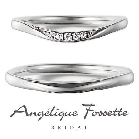 アンジェリック　フォセッテ　ブライダル:【ダイヤモンドの留め方にこだわり有！】指馴染みもよくとても優しい雰囲気の結婚指輪