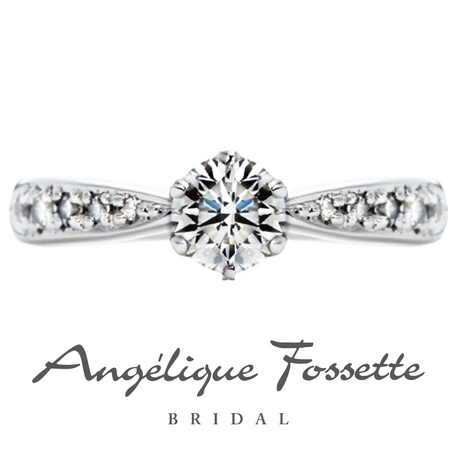 アンジェリック　フォセッテ　ブライダル:【通常より２ランクアップのダイヤモンドが選べる】上品で落ち着きのある婚約指輪！