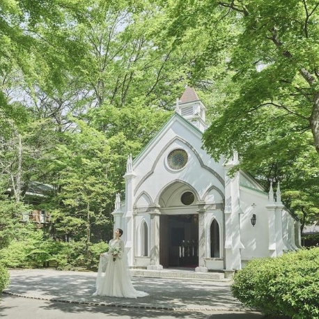 旧軽井沢礼拝堂 旧軽井沢ホテル音羽ノ森：＼交通費1万優待＆森の感動体験／美食フレンチ