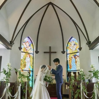 旧軽井沢礼拝堂 旧軽井沢ホテル音羽ノ森:【少人数&家族婚◎】逸品試食*挙式体験&森のパーティ相談会