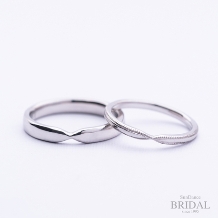 【オーダーメイド結婚指輪】∞のマークをデザインに落とし込んだマリッジ
