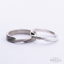 SUNDANCE　BRIDAL:【オーダーメイド結婚指輪】ブラックゴールドとホワイトゴールドのハーモニー