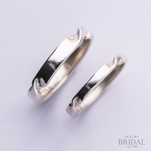 SUNDANCE　BRIDAL:【オーダーメイド結婚指輪】ホワイトゴールドの二つのツイスト