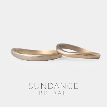  SUNDANCE　BRIDAL_【オーダーメイド結婚指輪】ブラウンゴールドとシャンパンゴールドのコンビマリッジ