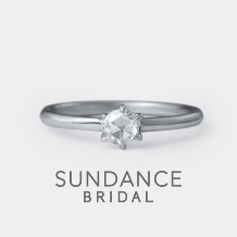 【オーダーメイド婚約指輪】プラチナと柔らかな輝きのローズカットダイヤモンド
