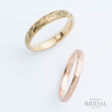 SUNDANCE　BRIDAL:【オーダーメイド結婚指輪】肌馴染みが良くクラフト感が味わえるリング