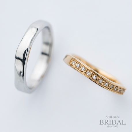 SUNDANCE　BRIDAL:【オーダーメイド結婚指輪】ナチュラルな雰囲気が魅力　-yurameki‐