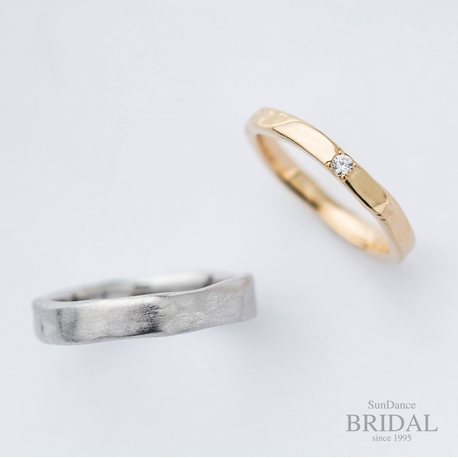 SUNDANCE　BRIDAL:【オーダーメイド結婚指輪】ハンドメイドのナチュラルな風合い
