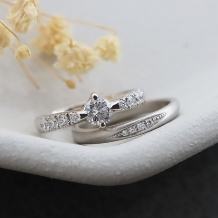 工房　茶ぼう:婚約指輪・結婚指輪・寄り添うリング、3連セット