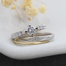 工房　茶ぼう:婚約指輪・結婚指輪・寄り添うリング、3連セット