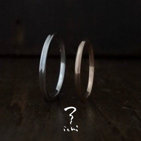 ichi:<煌/きらめき>PG シンプルなリングにくびれを持たせスタイリッシュなリング