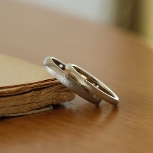 Ｓａｌｏｎ　ｄｅ　Ｌｅ　Ｃｉｅｌ（ブライダルリング専門店　サロン・ド・ルシェル）:【手作り】マット仕上げをアクセントに♪シンプルカジュアルな手作り結婚指輪
