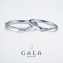 【GALA】繊細なデザインに美しくあしらったダイヤが上品な輝きをプラス♪