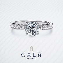 【GALA】華奢なアームと大粒のダイヤモンドの組み合わせがゴージャスでフェミニン