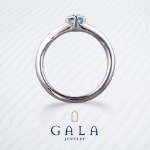 ＧＡＬＡ　ＪＥＷＥＬＲＹ:【GALA】平和と安らぎを象徴するアクアマリン。お指を美しく引き立てるVライン