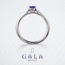ＧＡＬＡ　ＪＥＷＥＬＲＹ:【GALA】唯一無二の青紫。タンザナイトの婚約指輪。際立つシンプルな美しさ。