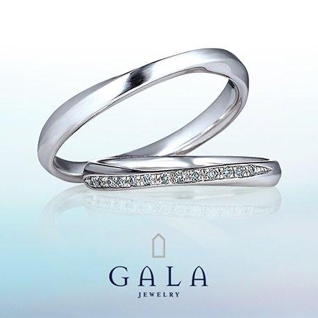 Gala 緩やかに流れるようなメレダイヤが美しい ハーフエタニティリング ｇａｌａ ｊｅｗｅｌｒｙ ゼクシィ