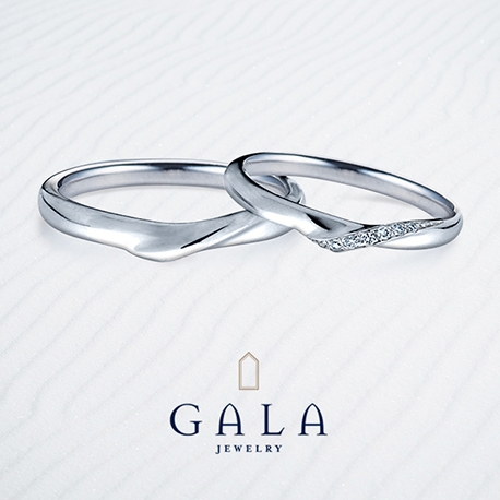 ＧＡＬＡ　ＪＥＷＥＬＲＹ:【GALA】繊細なデザインに美しくあしらったダイヤが上品な輝きをプラス♪