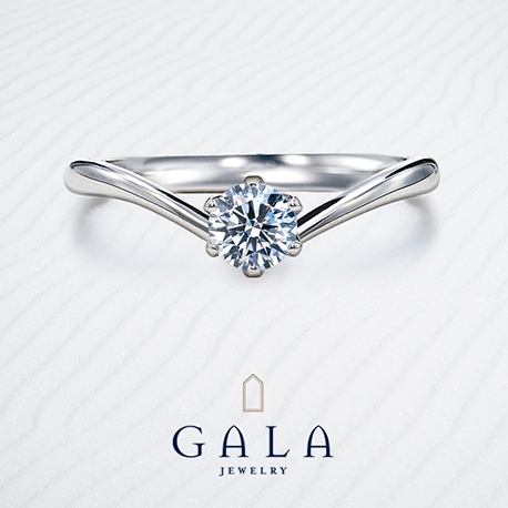 ＧＡＬＡ　ＪＥＷＥＬＲＹ:【GALA】洗練されたV字スタイル！厳選ダイヤを際立たせます☆