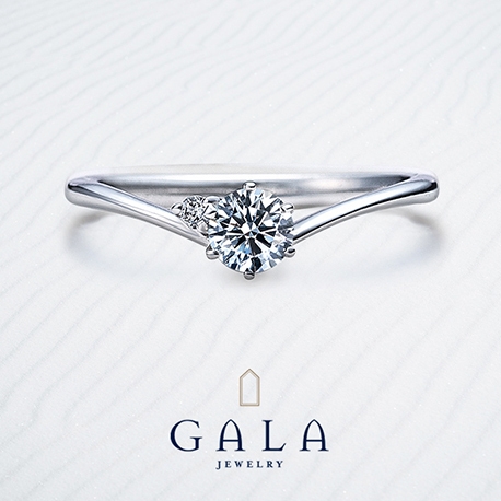 ＧＡＬＡ　ＪＥＷＥＬＲＹ:【GALA】ダイヤをきらめかせる、シンプルで美しいV字デザイン☆