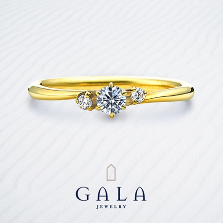 ＧＡＬＡ　ＪＥＷＥＬＲＹ:【GALA】ダイヤとゴールドのコントラストが美しいエンゲージリング＊