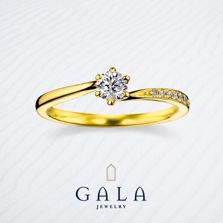 ＧＡＬＡ　ＪＥＷＥＬＲＹ:【GALA】サイドメレが華やぎを添えるデザイン。