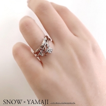 SNOW×YAMAJI（スノウ広島本通店・ジュエリークラフトヤマジ岡山店）:BUTTERFLY ON YOU/蝶のゆびわ