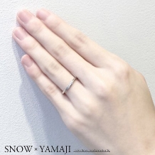 SNOW×YAMAJI（スノウ広島本通店・ジュエリークラフトヤマジ岡山店）:【流れ星を手元に】HOSHIZORA /星空の指輪