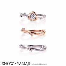 SNOW×YAMAJI（スノウ広島本通店・ジュエリークラフトヤマジ岡山店）:【美しい世界観におもわず感動！】ROSE ROSE/ローズローズ　セットリング