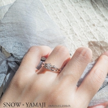 SNOW×YAMAJI(スノウ広島本通店・ヤマジジュエリーファクトリー岡山本店):【新作】指長、手元美人になれる「風のゆびわ」