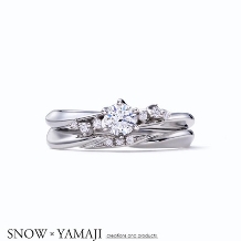 SNOW×YAMAJI(スノウ広島本通店・ヤマジジュエリーファクトリー岡山本店):【新作】指長、手元美人になれる「風のゆびわ」