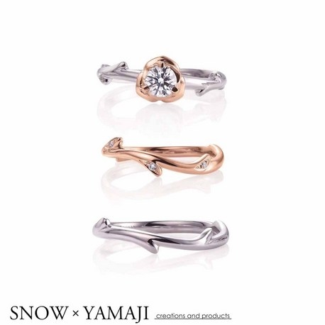SNOW×YAMAJI（スノウ広島本通店・ジュエリークラフトヤマジ岡山店）:【美しい世界観におもわず感動！】ROSE ROSE/ローズローズ　セットリング