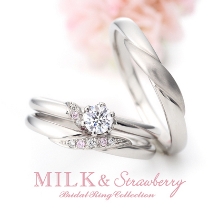 ＩＮＯＵＥ　ＢＲＩＤＡＬ（イノウエ）:キュートなピンクダイヤがいつ見ても可愛いを演出するミルク＆ストロベリーのリング