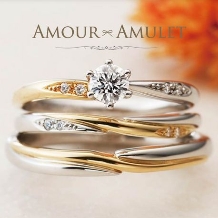 ＩＮＯＵＥ　ＢＲＩＤＡＬ（イノウエ）:【ゴールド＆プラチナのコンビ】美しさが際立つデザイン☆AMOUR AMULET