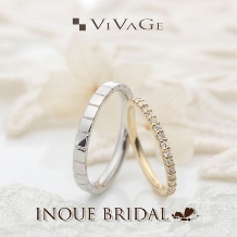 INOUE BRIDAL(イノウエ):【人気★ファッションになじむ重ね付けリング】定番のストレート&キュート