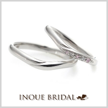 ＩＮＯＵＥ　ＢＲＩＤＡＬ（イノウエ）:【ピンクダイヤモンド＆プラチナ】マリッジリング☆重ね着けにおすすめ☆゜。