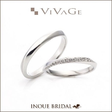 ＩＮＯＵＥ　ＢＲＩＤＡＬ（イノウエ）:婚約指輪との重ね付けが可愛い！ゆるやかにデザインされたダイヤのセッティングも☆