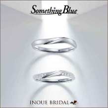 【上質な着け心地にもこだわり】自然に綺麗に見せてくれるサムシングブルーのリング