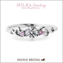 ＩＮＯＵＥ　ＢＲＩＤＡＬ（イノウエ）:【ミルク＆ストロベリー】ピンクが特徴のオトナ可愛いリング☆゜。