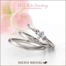 INOUE BRIDAL(イノウエ):【華奢なデザインとピンクダイヤ】エステラ~流れ星に願いをひとつ