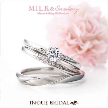 INOUE BRIDAL(イノウエ):【ミルク&ストロベリー】ピンクダイヤが特徴のとにかく可愛い