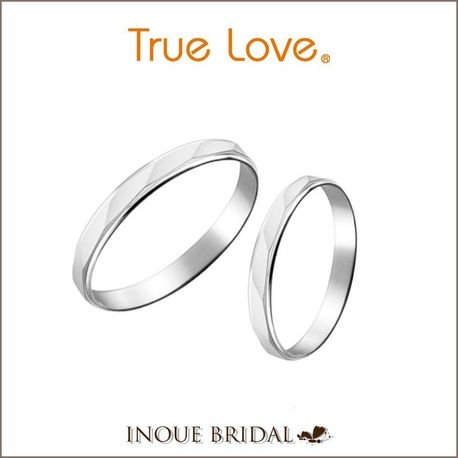 ＩＮＯＵＥ　ＢＲＩＤＡＬ（イノウエ）:【ペアで9万2400円】プラチナのマットな質感と斜めラインが際立つリング