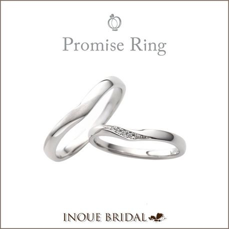 ＩＮＯＵＥ　ＢＲＩＤＡＬ（イノウエ）:ゆるやかなカーブとシンプルな細身デザインで薬指を長く魅せてくれる注目リング☆